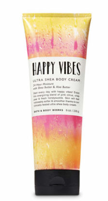 Picture of Bath & Body Works Happy Vibes Ultra Shea Body Cream, 8 Ounce