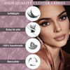 Picture of QUEWEL Cluster Lashes 72 Pcs Wide Stem Individual Lashes C/D Curl 8-16mm Length DIY Eyelash Extension False Eyelashes Soft for Personal Makeup Use at Home (honey01-D-16)