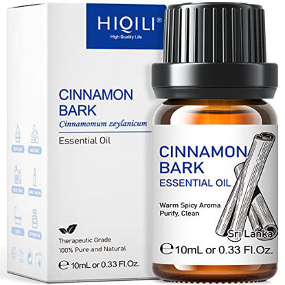 Picture of HIQILI Cinnamon Essential Oil,Pure Natural Organic Therapeutic Grade for Diffuser,Massage-10ml
