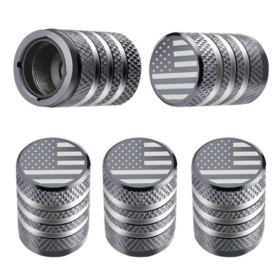 GetUSCart Tire Valve Stem Cap Cover 5 Pack Tire Air Cap Metal