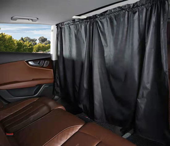 GetUSCart- Car Divider Curtain Sun Shade, Removable Car Front Rear Seat  Privacy Divider Curtains