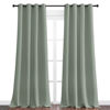 Picture of NICETOWN Greyish Green Blackout Curtains 102" Long for Office, 55" Wide, 2 Pieces, Dining Room, Guest Room, Sound Reducing Heat and Cold Block Curtain Panels for Modern Room Decorative