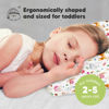 Picture of Toddler Pillow with Pillowcase - 13x18 My Little Dreamy Pillow, Organic Cotton Toddler Pillows for Sleeping, Kids Pillow, Travel Pillows, Mini Pillow, Nursery Pillow, Toddler Bed Pillow (Forest)