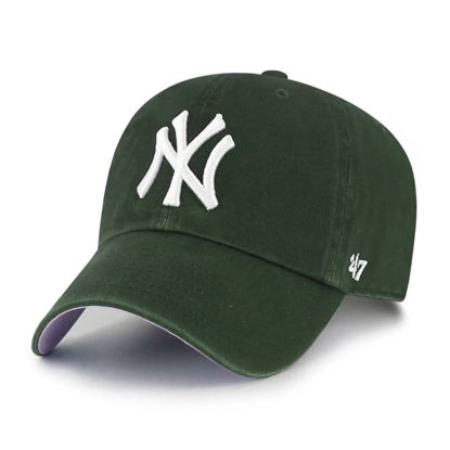 Picture of '47 MLB New York Yankees Ball Park Clean Up Adjustable Hat, Adult One Size Fits All (New York Yankees Moss Blue)
