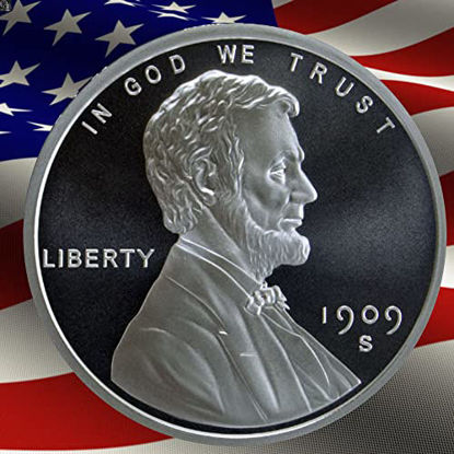 Picture of 1 Troy Oz. Lincoln Wheat Cent Authentic Silver Round| Commemorative Piece Made from .999 Fine Silver Made in USA +Includes Free Protective Capsule