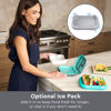 Picture of Bentgo® Kids Chill Lunch Box - Leak-Proof Bento Box with Removable Ice Pack & 4 Compartments for On-the-Go Meals - Microwave & Dishwasher Safe, Patented Design, 2-Year Warranty (Electric Aqua)