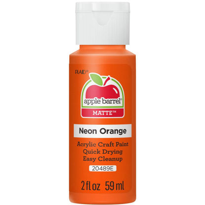 Picture of Apple Barrel Acrylic Paint in Assorted Colors (2 oz), 20489, Neon Orange