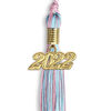Picture of Endea Graduation Mixed Double Color Tassel with Gold Date Drop (Pink/Light Blue, 2022)