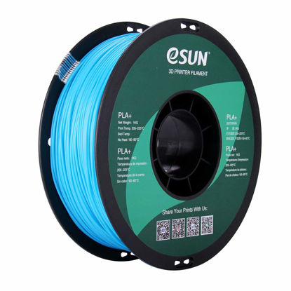 Picture of eSUN PLA PRO (PLA+) 3D Printer Filament, Dimensional Accuracy +/- 0.03mm, 1kg Spool, 1.75mm, Light Blue