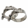 Picture of Roadformer 2.5" T-Bolt Hose Clamp - Working Range 70mm - 78mm for 2.5" Hose ID, Stainless Steel Bolt, Stainless Steel Band Floating Bridge and Nylon Insert Locknut (70mm - 78mm, 2 pack)