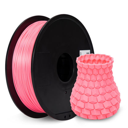 Picture of Inland PLA Plus (PLA+) 3D Printer Filament 1.75mm - PLA Pro Dimensional Accuracy +/- 0.03 mm - 1 kg Spool (2.2 lbs) - Fits Most FDM/FFF Printers - Odor Free, Clog Free 3D Printing Filaments - Pink