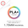 Picture of Inland PLA Plus (PLA+) 3D Printer Filament 1.75mm - PLA Pro Dimensional Accuracy +/- 0.03 mm - 1 kg Spool (2.2 lbs) - Fits Most FDM/FFF Printers - Odor Free, Clog Free 3D Printing Filaments - Pink