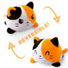 Picture of TeeTurtle - The Original Reversible Cat Plushie - Calico - Cute Sensory Fidget Stuffed Animals That Show Your Mood