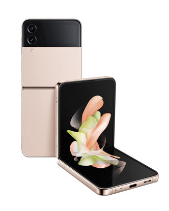 Picture of SAMSUNG Galaxy Z Flip 4 Factory Unlocked SM-F721U1 128GB Pink Gold (Renewed)