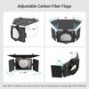 Picture of SMALLRIG Mini Matte Box Pro for Mirrorless DSLR Cameras, Come with 4 x 5.65 Filter Trays and 67mm/72mm/77mm/82mm-95mm Adapter Ring - 3680