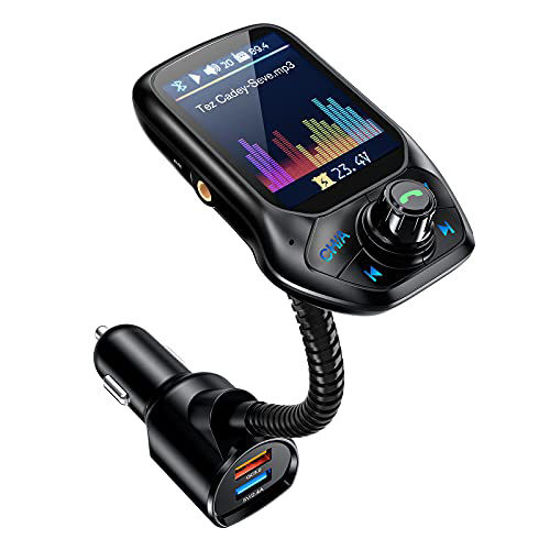 GetUSCart- Bluetooth FM Transmitter - 1.8” Color Screen, Handsfree
