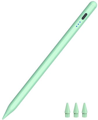 Picture of Pencil for iPad 2018-2022, HATOKU Quick Charging Apple Pen with Tilt Sensitivity & Palm Rejection, iPad Pencil Compatible with iPad Air 3/4/5, iPad Mini 5/6, iPad 6-10 Gen, iPad Pro 11"/12.9" (Green)