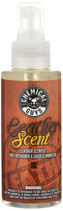 Picture of Chemical Guys AIR_102_04 Leather Scent Premium Air Freshener and Odor Eliminator, Long-Lasting, Just Like New Scent for Cars, Trucks, SUVs, RVs & More, 4 fl oz