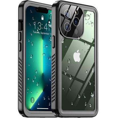 Picture of Temdan [Real 360] for iPhone 13 Pro Max Case Waterproof, Built-in 9H Tempered Glass Camera Lens & Screen Protection [13FTMilitary Dropproof][Full-Body Shockproof][IP68 Underwater]Phone Case