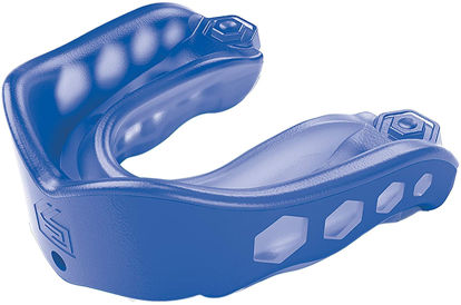 Picture of Shock Doctor Gel Max Mouth Guard, Heavy Duty Protection & Custom Fit, Adult & Youth,BLUE