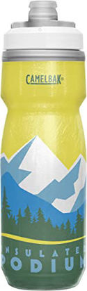 Picture of CamelBak Podium Chill Insulated Bike Water Bottle - Easy Squeeze Bottle - Fits Most Bike Cages - 21oz, Mountains