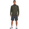 Picture of Under Armour Men's Tech 2.0 1/2 Zip-Up Long Sleeve T-Shirt , (391) Marine OD Green / Black / White , Small