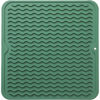 Picture of MicoYang Silicone Dish Drying Mat for Multiple Usage,Easy clean,Eco-friendly,Heat-resistant Silicone Mat for Kitchen Counter or Sink,Refrigerator or Drawer liner Green M 12 inches x 12 inches