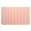 Picture of MicoYang Silicone Dish Drying Mat for Multiple Usage,Easy clean,Eco-friendly,Heat-resistant Silicone Mat for Kitchen Counter or Sink,Refrigerator or Drawer Liner Pink XXXL 28 inches x 18 inches