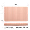 Picture of MicoYang Silicone Dish Drying Mat for Multiple Usage,Easy clean,Eco-friendly,Heat-resistant Silicone Mat for Kitchen Counter or Sink,Refrigerator or Drawer Liner Pink XXXL 28 inches x 18 inches