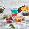 Picture of [200 Sets - 3.25 oz] Plastic Portion Cups with Lids, 3.25 oz Plastic Sauce Cups，Jello Shot Cups, Disposable Condiment Containers for Food Sample