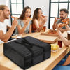 Picture of Pizza Carrier Insulated Bags Large for Deliveries, Insulated Pizza Carrier Delivery Bag 20x20 Food Bag for Personal and Professional Use (Black)