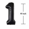 Picture of 18 Number Balloons Black Big Giant Jumbo Large Foil Mylar Helium Balloon 18th 81st Birthday Party Decorations