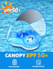 Picture of LAYCOL Baby Swimming Float Inflatable Baby Pool Float Ring Newest with Sun Protection Canopy,add Tail no flip Over for Age of 3-36 Months