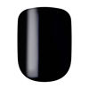 Picture of KISS imPRESS Color Press-On Nails, Gel Nail Kit, PureFit Technology, Short Length, “All Black”, Polish-Free Solid Color Manicure, Includes Prep Pad, Mini Nail File, Cuticle Stick, and 30 Fake Nails