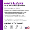 Picture of No Fade Fresh Purple Bordeaux Hair Color Depositing Conditioner with BondHeal Bond Rebuilder - Vegan, Cruelty Free - Purple Color, Deep Conditioner Hair Mask - Sulfate, Paraben & Ammonia Free 6.4 oz