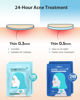 Picture of LitBear Acne Pimple Patches- Day and Night 4 Sizes 360 Dots Thin & Thick Hydrocolloid Patches with Witch Hazel, Tea Tree & Calendula Oil, Extra Adhesion Pimple Patches for Face Zit Patch Acne Dots (AM + PM- 360count)
