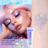 Picture of DAGEDA Body Glitter Gel, Holographic Face Glitters Body Gel Shimmer Liquid Eyeshadow, Color Changing Glitter for Face Hair Nails, Glitter Under Light Festival Glitter Makeup 1.7oz (Galaxy Blue)