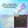 Picture of DAGEDA Body Glitter Gel, Holographic Face Glitters Body Gel Shimmer Liquid Eyeshadow, Color Changing Glitter for Face Hair Nails, Glitter Under Light Festival Glitter Makeup 1.7oz (Galaxy Blue)