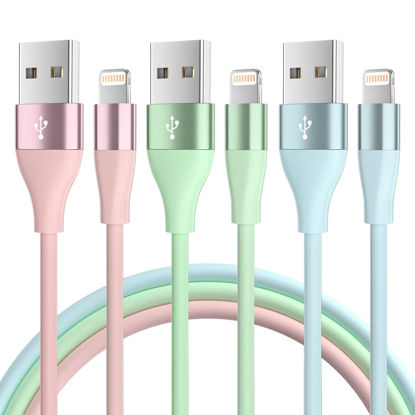  iPhone Charger Fast Charging Cord 3 Pack 10 FT Apple MFi  Certified Lightning Cable Nylon Braided iPhone Charger Cord Compatible with  iPhone 13 12 11 Pro Max XR XS X 8