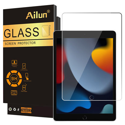 Picture of Ailun Screen Protector for iPad 9th 8th 7th Generation (10.2 Inch, iPad 9/8/7, 2021&2020&2019) Tempered Glass/Apple Pencil Compatible [1 Pack]