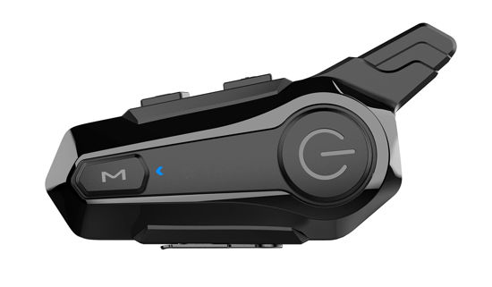 GetUSCart- SOFFRIA Motorcycle Bluetooth Headset E1 Bluetooth Helmet  Intercom Headset with CVC Noise Cancellation Stereo Music IPX6 Waterproof  for Half/Open Face Helmet