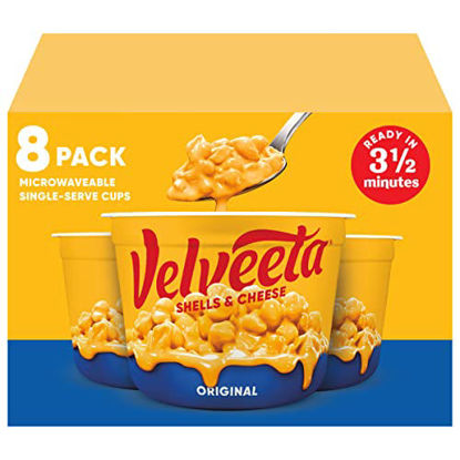 Picture of Velveeta Shells & Cheese Original Microwavable Macaroni and Cheese Cups (8 ct Pack, 2.39 oz Cups)