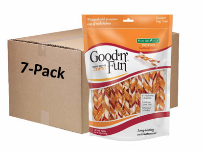 Picture of Good'N'Fun Triple Flavor Twists, Treat your Dog, Pack of 7, 22 Count per pack