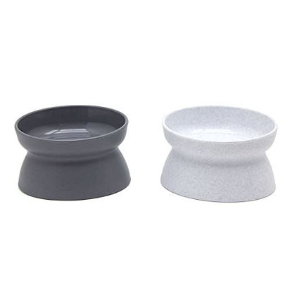 Picture of Kitty City Raised Cat Food Bowl Collection_Stress Free Pet Feeder and Waterer
