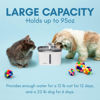 Picture of Veken 95oz/2.8L Pet Fountain, Automatic Cat Water Fountain Dog Water Dispenser with Smart Pump for Cats, Dogs, Multiple Pets (Grey, Plastic)