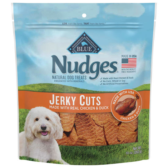 GetUSCart Blue Buffalo Nudges Jerky Cuts Natural Dog Treats, Duck, 10oz Bag