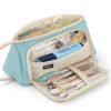 Picture of EASTHILL Big Capacity Pencil Case High Large Storage Pouch Marker Pen Case Simple Stationery Bag School College Office Organizer for Teens Girls-Blue