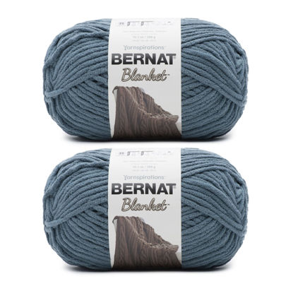 Picture of Bernat Blanket Stormy Green Yarn - 2 Pack of 300g/10.5oz - Polyester - 6 Super Bulky - 220 Yards - Knitting/Crochet