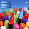 Picture of Durable Chalk Markers - 8 Color and 24 Labels - Dry & Wet Erase Marker Pens - Chalkboad Markers for Kids, Liquid Chalk Markers Erasbale, Window Markers for Car Glass Washable, Reversible Tips