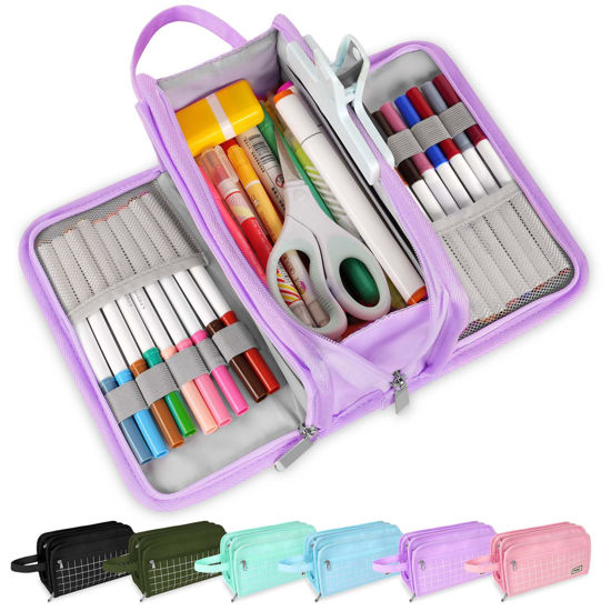 GetUSCart- Sooez Large Pencil Case, Big Capacity Pencil Pouch Pen 